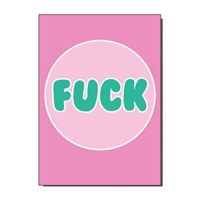 Tarjeta de felicitación Sweary Fuck (paquete de 6)