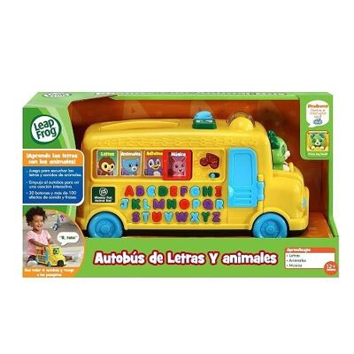 educational toy. BUS OF LETTERS AND ANIMALS