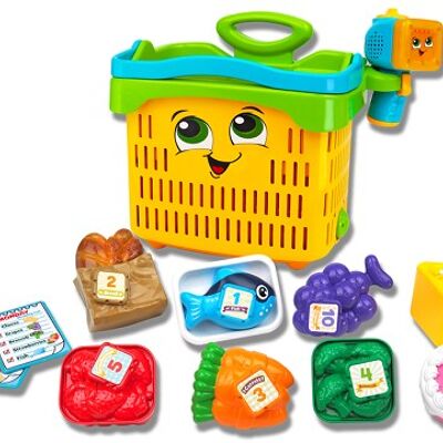 Educational toy SUPERMARKET BASKET COUNT AND PLAY