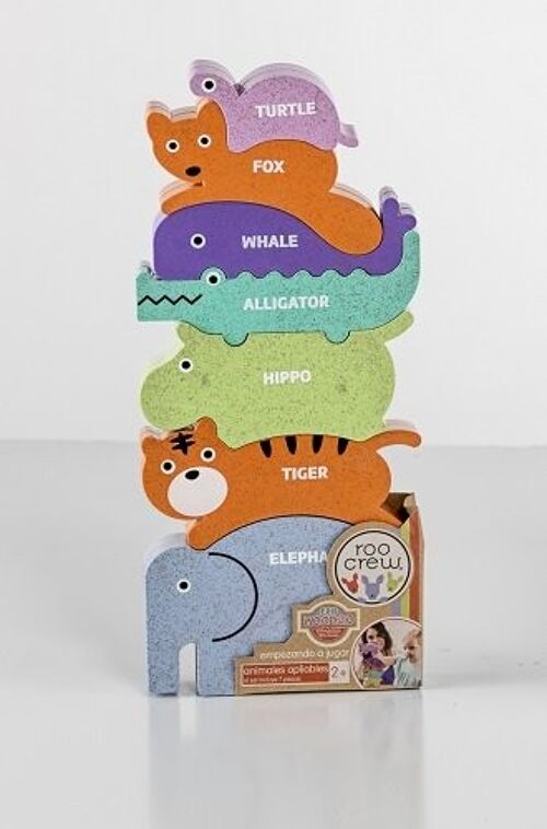 Juego montessori bio. ECO LOGIC PUZZLE ANIMALES APILABLES SURTIDOS