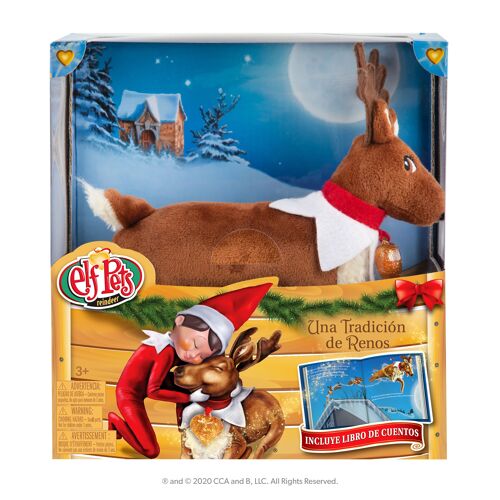 The Elf on the Shelf : Elf Pets, Cuento y Peluche Reno(*)