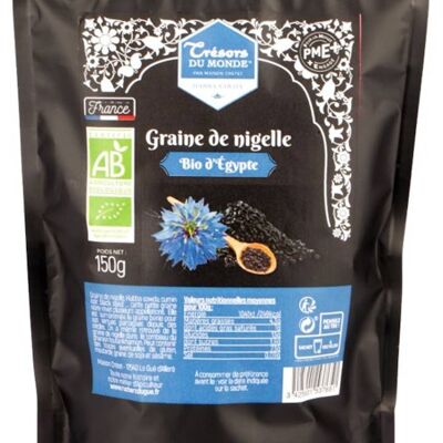 Semilla de Nigella orgánica de Egipto 150g