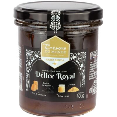 Honey with Royal Jelly, Pollen and Nigella 400g