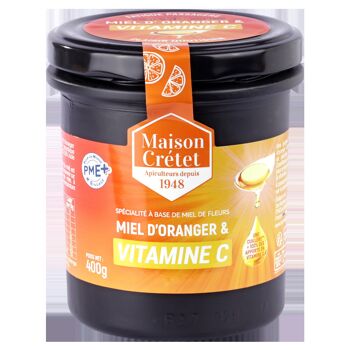 Miel d'oranger et vitamine C 400g 1
