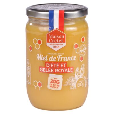 Miel de France d'Été et Gelée Royale 800g