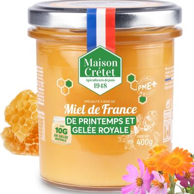 Miel de France de Printemps et Gelée Royale 400g