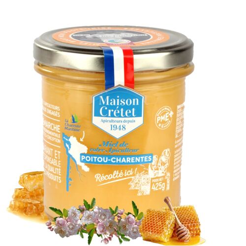 Miel de France récolté ici 425g
