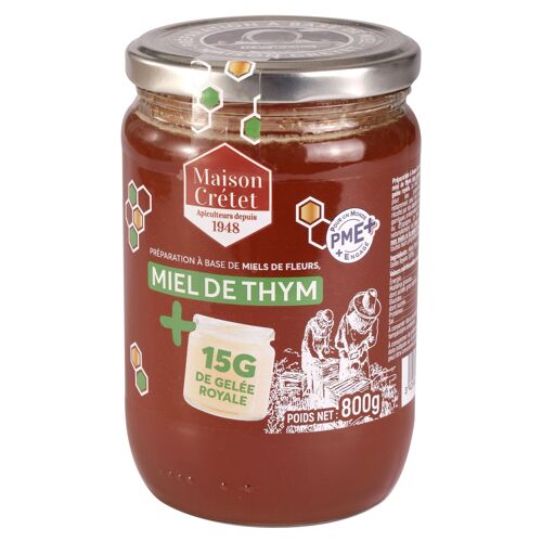 Miel de Thym et Gelée Royale 800gr