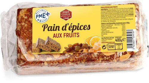 Pain d'épices aux fruits 400g