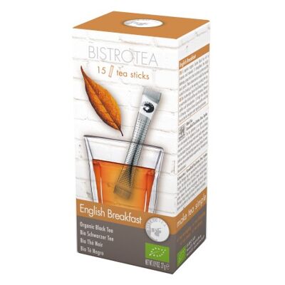 Bistrotea Teesticks Organic 15 Sticks Black Tea English Breakfast