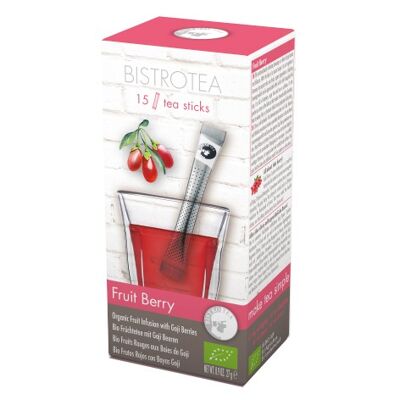 Bistrotea Teesticks Organic 15 Sticks Fruit Tea Fruit Berry