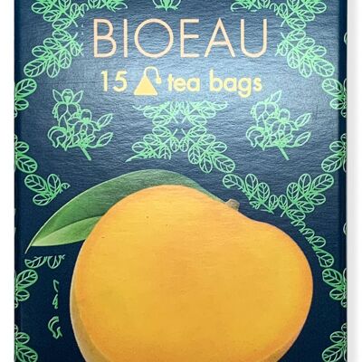 Bistrotea BIOEAU 15 Tea Bags Pyramid Shape Organic Mango Moringa Tea