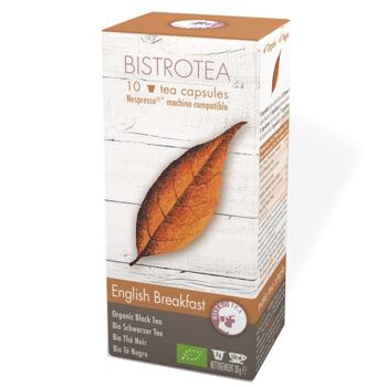 Bistrotea 10 capsules de thé thé noir bio English Breakfast 2