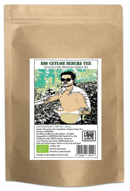 Bistrotea Bio Sencha Grüntee lose 250g Beutel