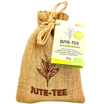 Organic jute tea lemon verbena jute bags