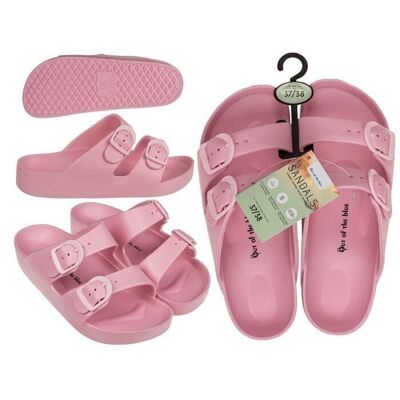 Sandalias de mujer, rosa, talla 37/38,