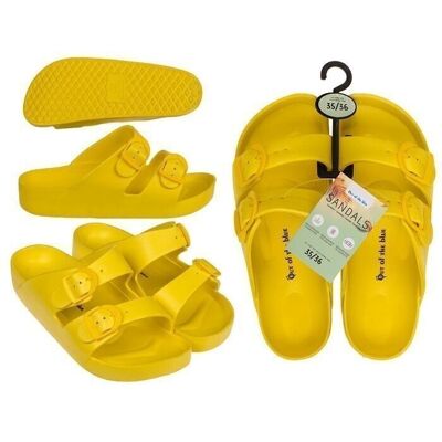 Women's sandals, mustard, size 35/36,