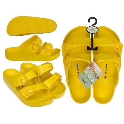 Women's sandals, mustard, size 37/38,