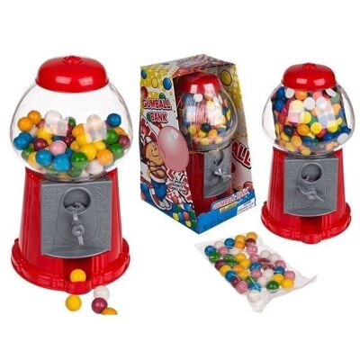 Red chewing gum dispenser with approx. 90 g chewing gum,
