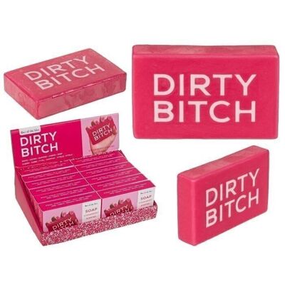 Soap, Dirty Bitch, approx. 150 g, with strawberry scent,