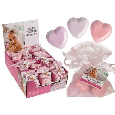 Corazones de baño de burbujas, aproximadamente 12 g,