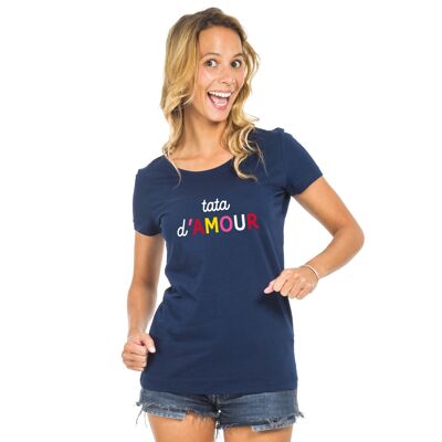 T-SHIRT TATA BLU MARINO AMORE COLORATO WAF