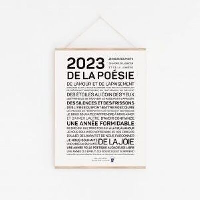 Affiche 2023, de la poésie - A2