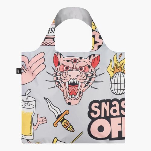 Bolsa Loqi Snask Tiger Snake Beer Gris