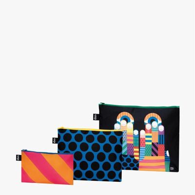 Loqi Toiletry Bags Set Dont Look Now & We are One