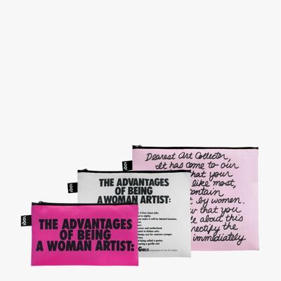 Set borsa da toilette Loqi Guerrilla Girls Carissima Art