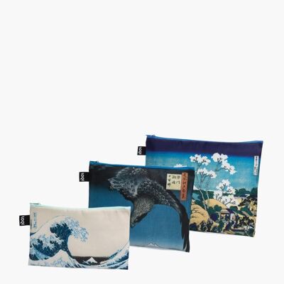 Loqi Hokusai Toiletry Bag Set