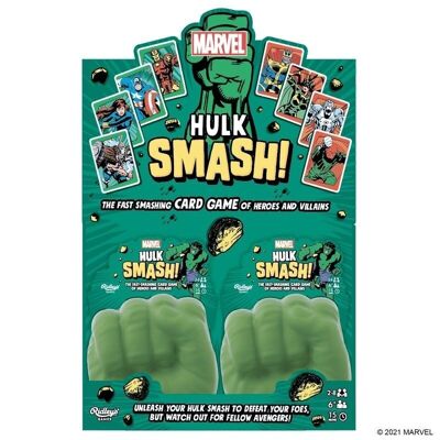 Jeu de cartes Marvel Hulk Smash de Ridley