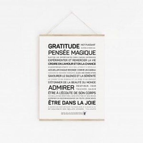 Affiche Gratitude - A4