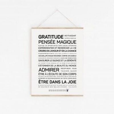 Poster di gratitudine - A4