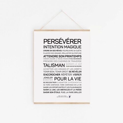 Affiche Persévérer - A4