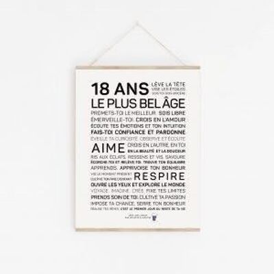 Poster 18 anni - A3