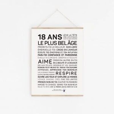Poster 18 years - A3