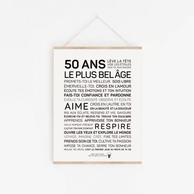 Affiche 50 ans - A3