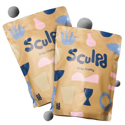 1KG Sculpd Air Dry Clay Bag