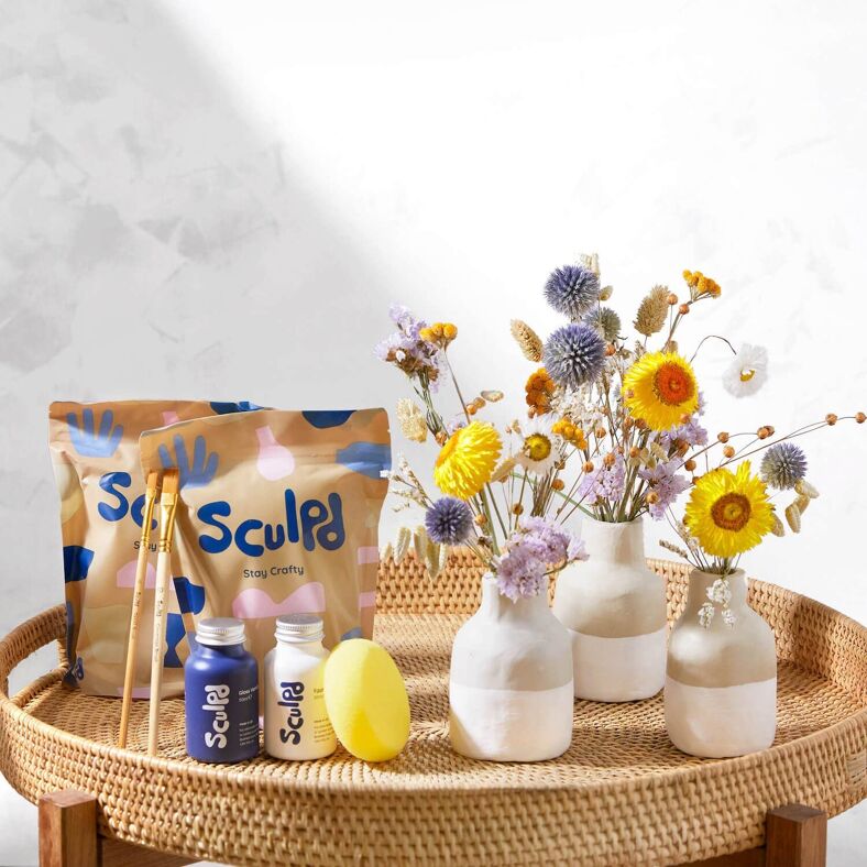 Ankorstore x Sculpd - Sculpd Pottery Kit and Floral Tones Paint Set