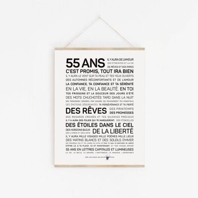 Poster 55 years - A3