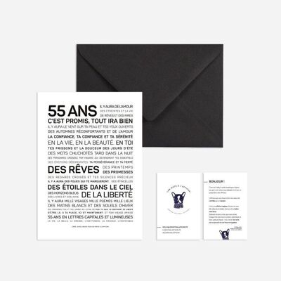 Affiche 55 ans format mini