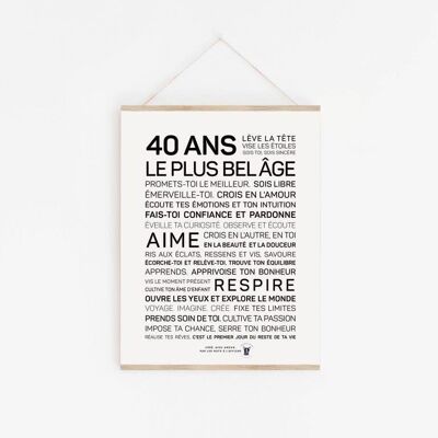 Poster 40 anni - A3
