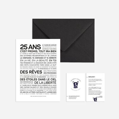 Affiche 25 ans format mini