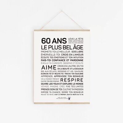 Affiche 60 ans - A3
