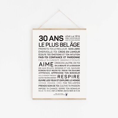 Affiche 30 ans - A3