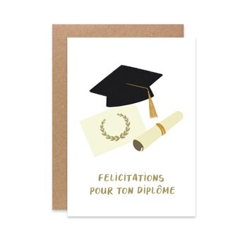 Carte félicitations pour ton diplôme 2