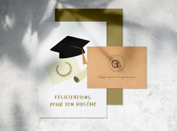 Carte félicitations pour ton diplôme 5