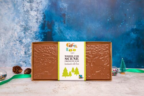 Milk Chocolate Woodland Scene Slab - 6 x 350g