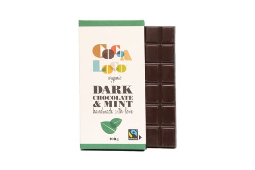 Dark Chocolate & Mint Bar - 12 x 100g